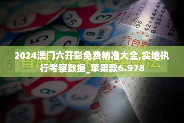 2024澳门六开彩免费精准大全,实地执行考察数据_苹果款6.978