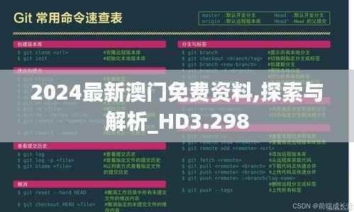 2024最新澳门免费资料,探索与解析_HD3.298