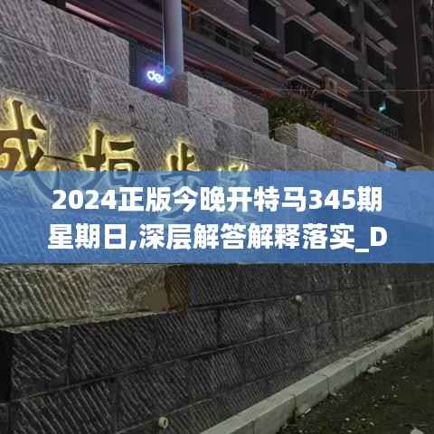 2024正版今晚开特马345期星期日,深层解答解释落实_DX版9.641