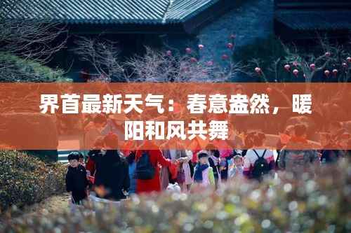 界首最新天气：春意盎然，暖阳和风共舞
