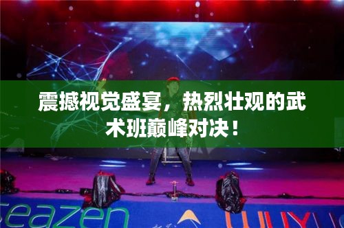 震撼视觉盛宴,热烈壮观的武术班巅峰对决!