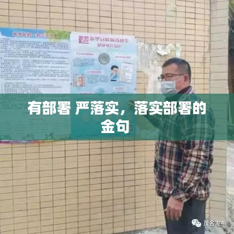 有部署 严落实，落实部署的金句 